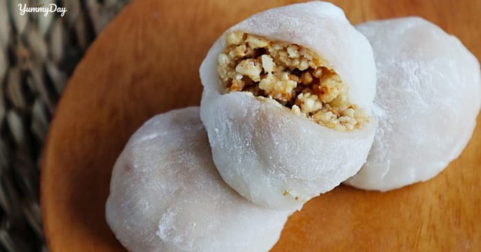 Cách làm bánh bao chỉ nhân dừa đậu phộng chiêu đãi cả gia đình
