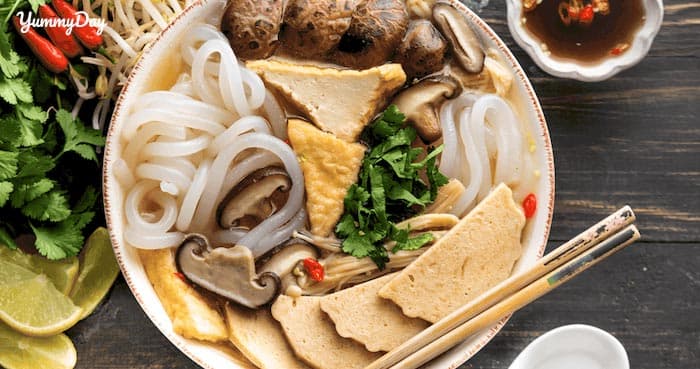 Cách nấu bánh canh chay thơm ngon ăn là ghiền
