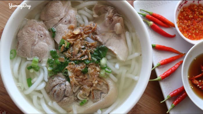 Cách nấu bánh canh giò heo thơm ngon cho bữa sáng dinh dưỡng