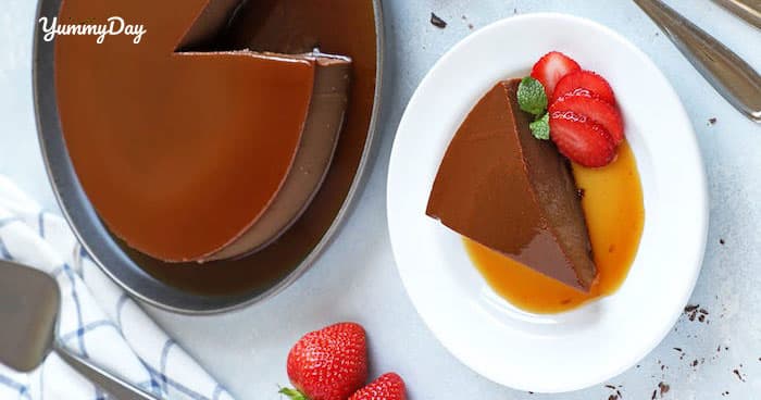 Cách làm bánh flan socola mới lạ thơm ngon ăn cực đã tại nhà
