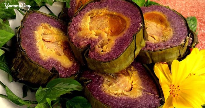 Bánh tét lá cẩm cực phẩm miền Tây hay hay ai cũng thích