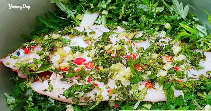 Cá hấp ngải cứu hương vị đã ngon lại còn nên vị thuốc