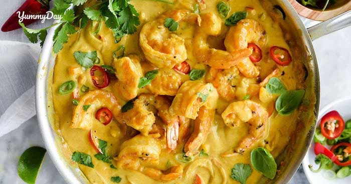 Cà ri tôm thơm ngon bổ dưỡng đa dạng cho thực đơn gia đình