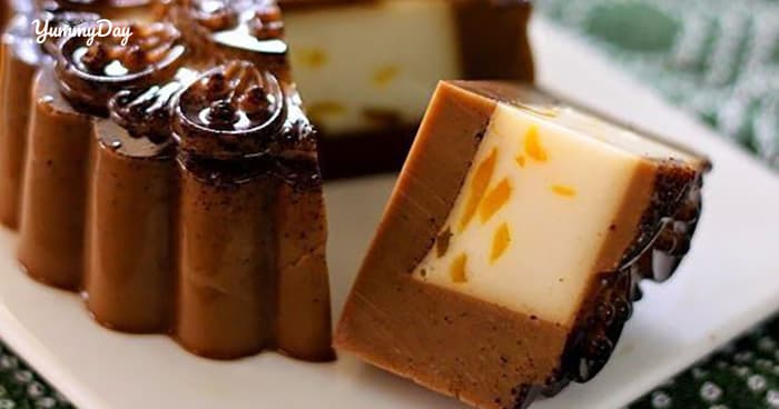 Cách làm bánh trung thu rau câu nhân flan thơm ngon tại nhà