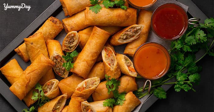 Chả giò tôm thịt khoai môn - một món ngon hấp dẫn khó cưỡng
