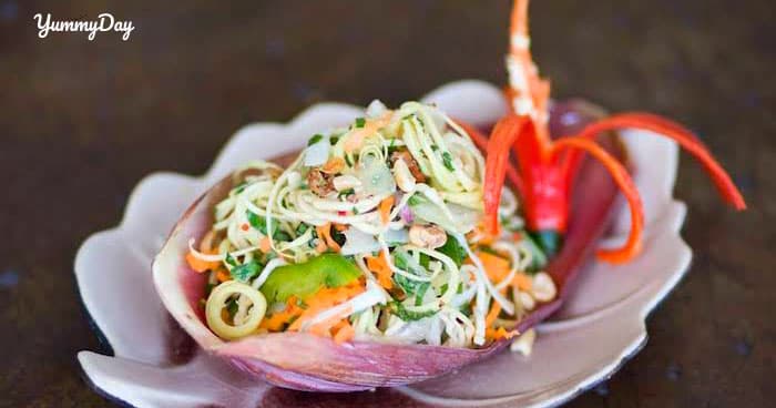 Cách làm gỏi vịt hoa chuối chuẩn vị ai ăn cũng khen hết lời