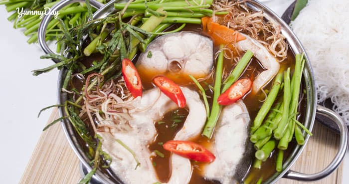 Cách nấu lẩu cá bớp măng chua ngon ăn vào là xao xuyến