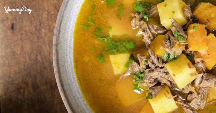 Cách nấu canh bí đỏ thịt bò bằm cực thơm ngon và bổ dưỡng