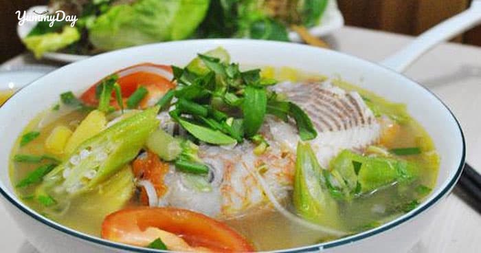 Cách nấu canh chua cá diêu hồng chuẩn ẩm thực Việt
