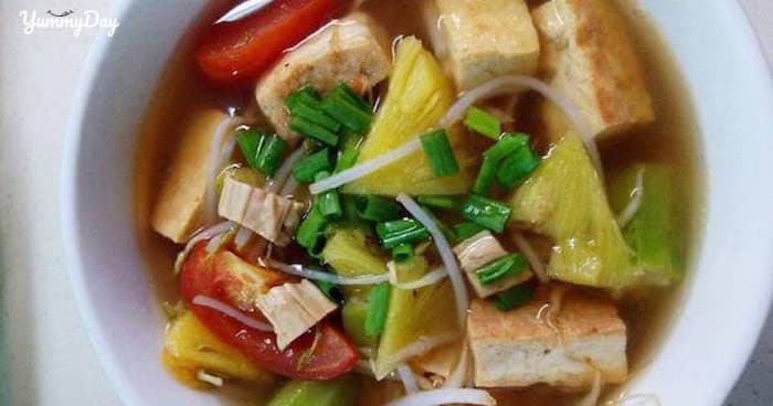 Cách nấu canh chua chay thanh mát cho buổi trưa nắng nóng