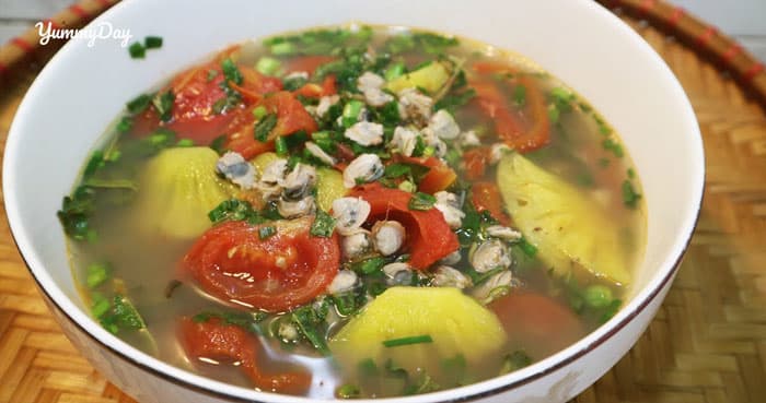 Cách làm canh hến nấu chua ngọt thanh mát dạ ngày hè