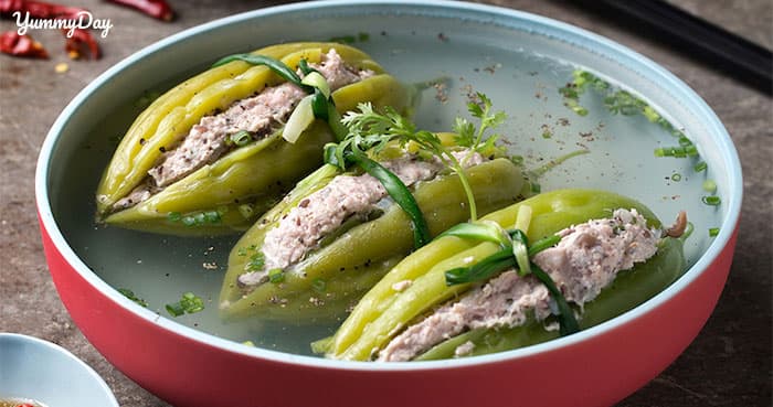 Canh khổ qua chay cảm nhận cái đắng nhè nhẹ thanh mát