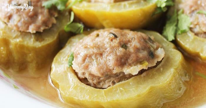 Canh khổ qua nhồi thịt ngon đáo để ăn là ghiền