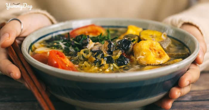 Cách nấu canh ốc chuối đậu chuẩn vị bắc cho ngày mát trời