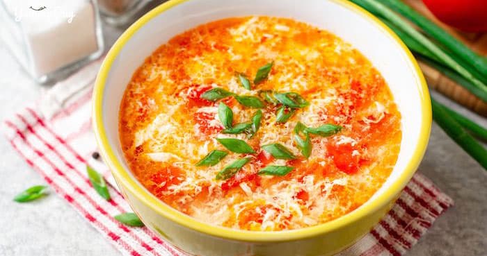 Cách nấu canh trứng đậu phụ với cà chua thơm ngon đưa cơm