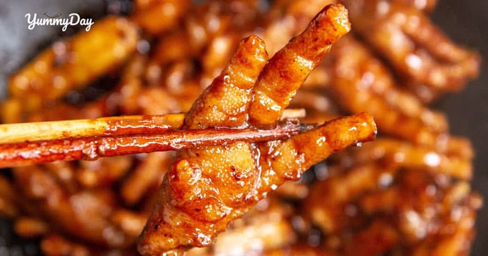 Chân gà chiên mắm một miếng là mê đắm hai miếng là đắm say