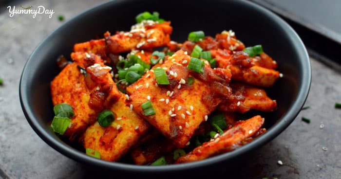 Đậu phụ kho tương lạ miệng cho ngày chay thanh đạm