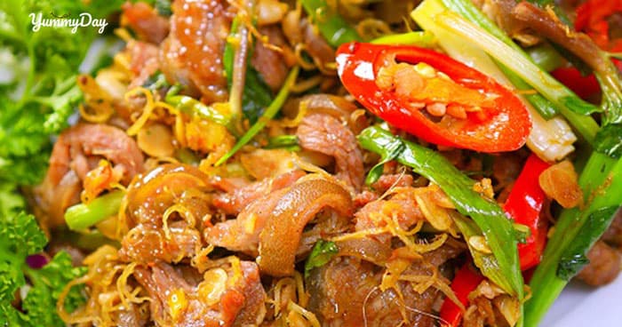 Đổi khẩu vị với món heo rừng xào lăn rất thơm ngon đậm đà