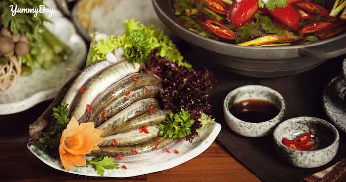Cách nấu lẩu cá kèo lá giang và rau đắng ngon hết sẩy