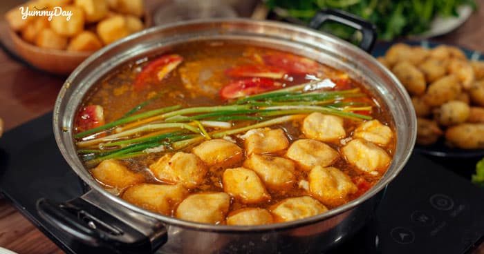 Cách làm lẩu riêu cua bắp bò đúng thơm ngon không thể cưỡng lại