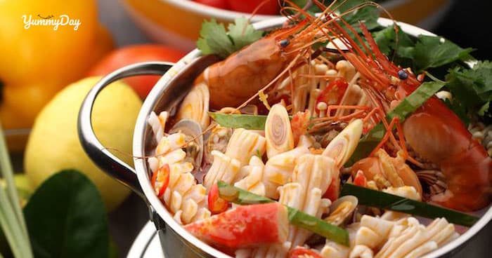 Cách làm món lẩu tôm càng chua cay thơm ngon khó cưỡng