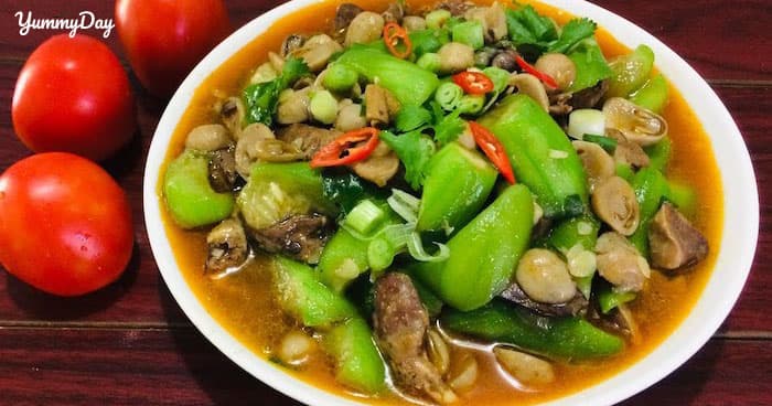 Lòng gà xào mướp - món ăn thơm ngon bổ dưỡng, cả nhà mê ly