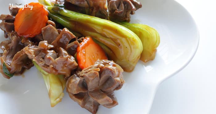 Cách làm lòng gà xào rau cải thơm ngon đơn giản tại nhà