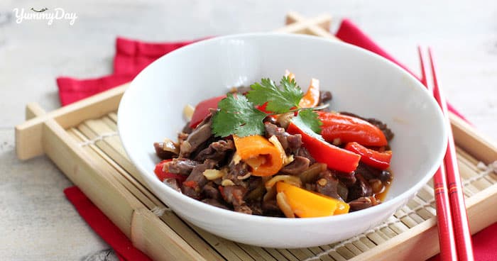 Lòng gà xào - món ăn tinh túy của nghệ thuật