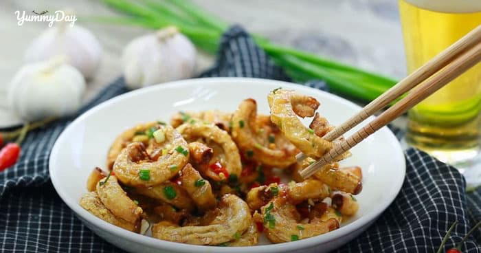 Cách làm lòng heo chiên giòn vô cùng đưa cơm cả nhà thích mê