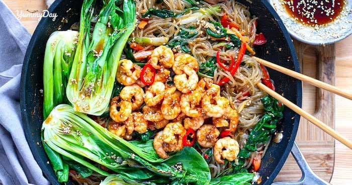 Miến xào tôm thơm ngon ngất ngây chỉ với 3 bước đơn giản