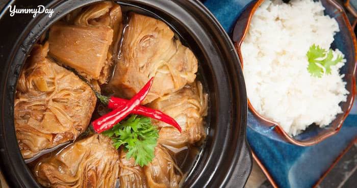 2 cách làm mít kho chay ngon không cưỡng nổi