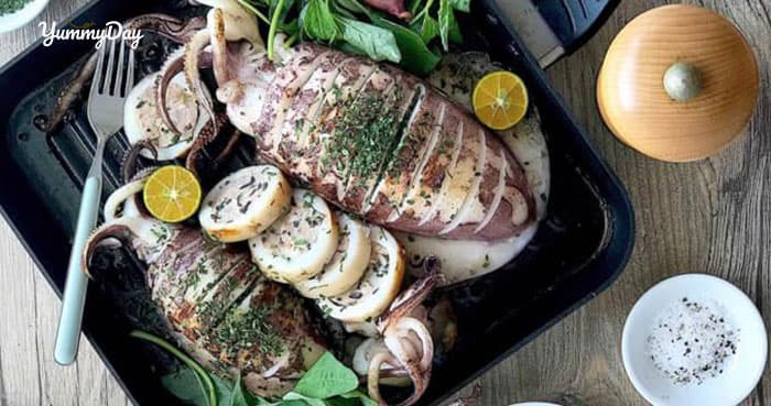 Mực nhồi thịt hấp ngon say đắm cho chị em chăm chỉ