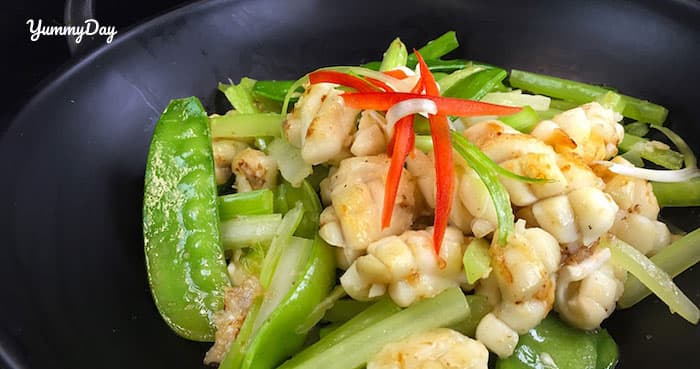 Mực xào cần tây ngon khó cưỡng cho bữa cơm gia đình bạn