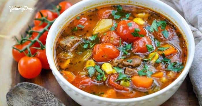 Cách nấu canh thịt bò cà chua mới lạ cực hấp dẫn