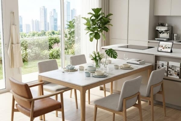 Người nội trợ hiện đại thường chọn bàn ghế ăn như thế nào?