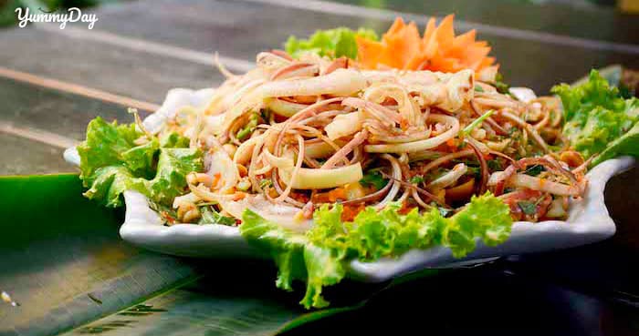 Cách làm nộm hoa chuối tai heo giòn ngon tuyệt đỉnh