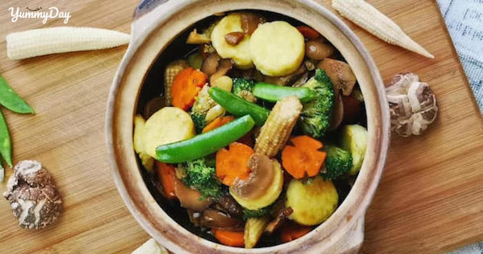 Cách làm rau củ kho chay ăn là ghiền