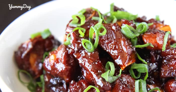 Cùng làm sườn kho nước dừa chuẩn vị thơm ngon béo ngất ngây