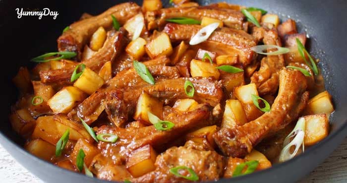 Cách làm sườn kho thơm đậm đà hương vị truyền thống