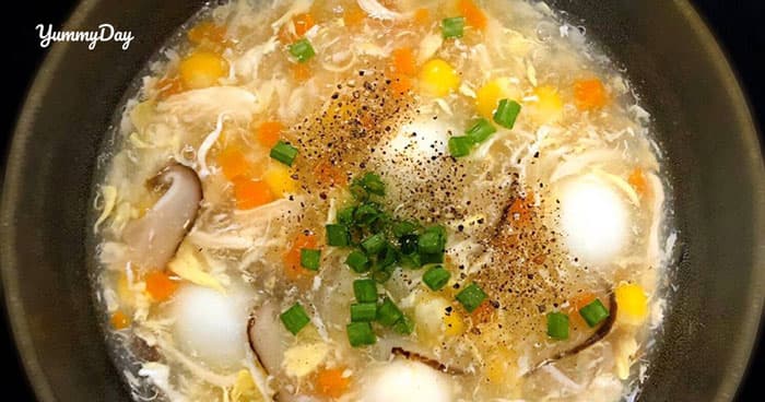 Súp gà thập cẩm thanh mát dinh dưỡng không gì sánh bằng