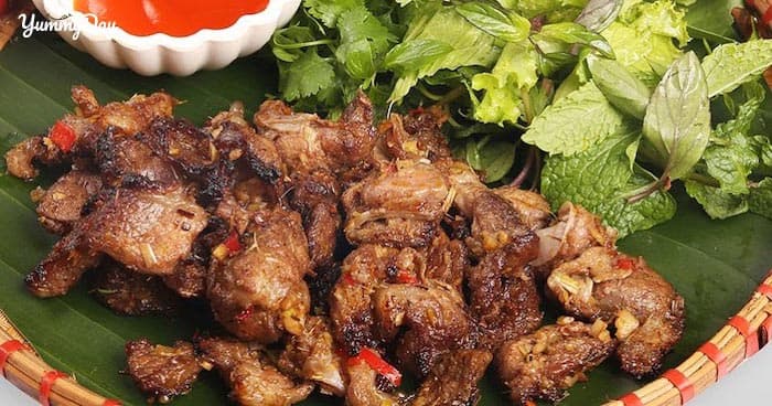 Thịt lợn nướng riềng mẻ lạ miệng chiêu đãi cả nhà ngày cuối tuần