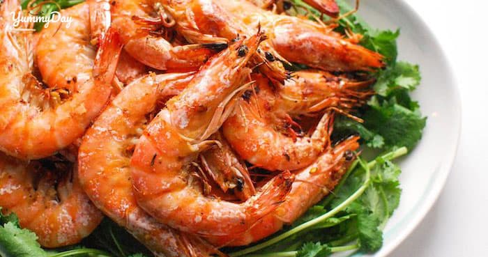 Tôm nướng sả ông xã phải thích mê vì quá ngon