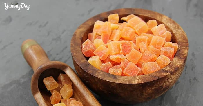 Cách làm mứt đu đủ không cần vôi giòn ngon và thơm
