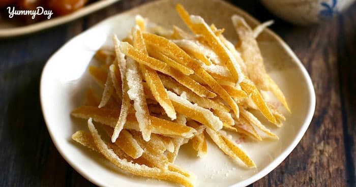 Hướng dẫn cách làm mứt vỏ bưởi dẻo không bị the đắng
