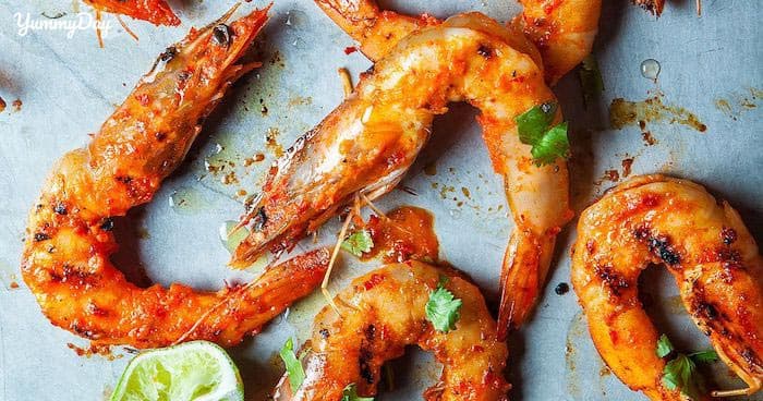 Cách ướp tôm nướng muối ớt ngon quên lối về