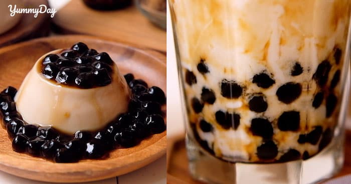 Cách làm bánh flan trà sữa trân châu đường đen ngon khó cưỡng