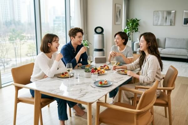 Thói quen tiếp khách cũng thay đổi